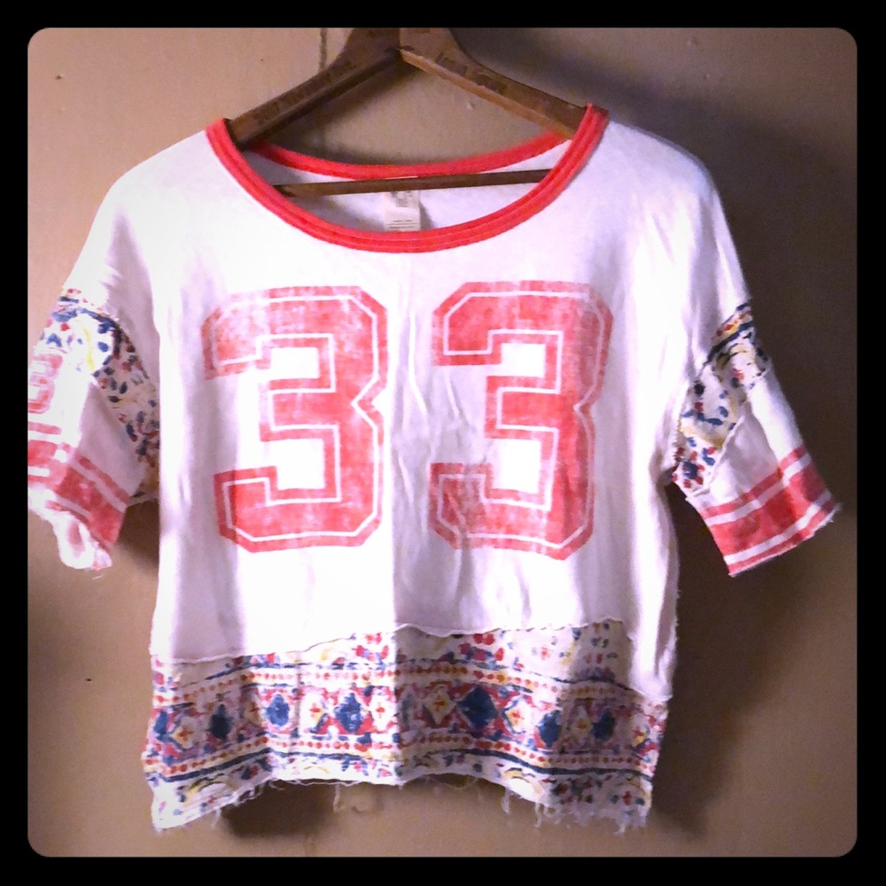 We The Free Crop “Football” T